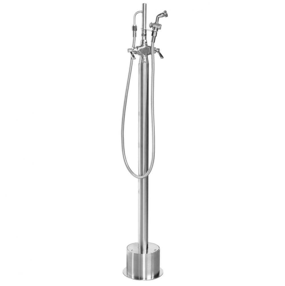 Free Standing Hot & Cold Hand Spray - ADA Lever Handle Valve