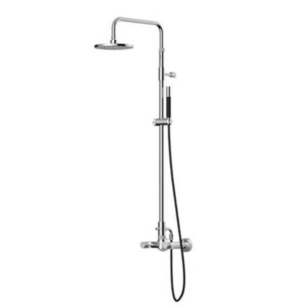 ''Waterline'' Wall Mount Hot & Cold Shower Unit - Hand Spray - 8'&apo