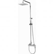 Outdoor Shower CAP-118BAS-8 - Wall Mount Hot & Cold Shower - ''Harmony'' Lever Handle Valve, 8'&apo