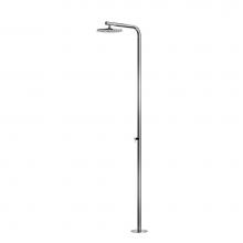 Outdoor Shower FTA-C40-HC - ''Classy'' Free Standing Hot & Cold Shower Unit - 12'' Shower He