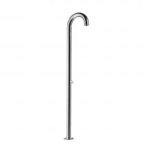 Outdoor Shower FTA-C90-C - ''Club'' Free Standing Single Supply Shower Unit - Concealed Shower Head