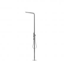 Outdoor Shower FTA-S40-CHS - ''Skinny'' Free Standing Single Supply Shower Unit - Hand Spray - Concealed Sh