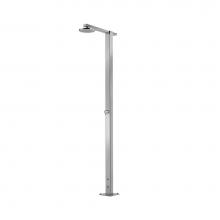 Outdoor Shower FTA-Q86-C - ''Square'' Free Standing Single Supply Shower Unit - 8'' Square Show