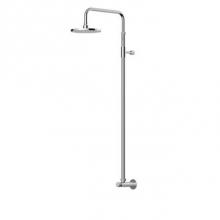Outdoor Shower FTA-W52-C - ''Waterline'' Wall Mount Single Supply Shower Unit - 8 ''Shower Head