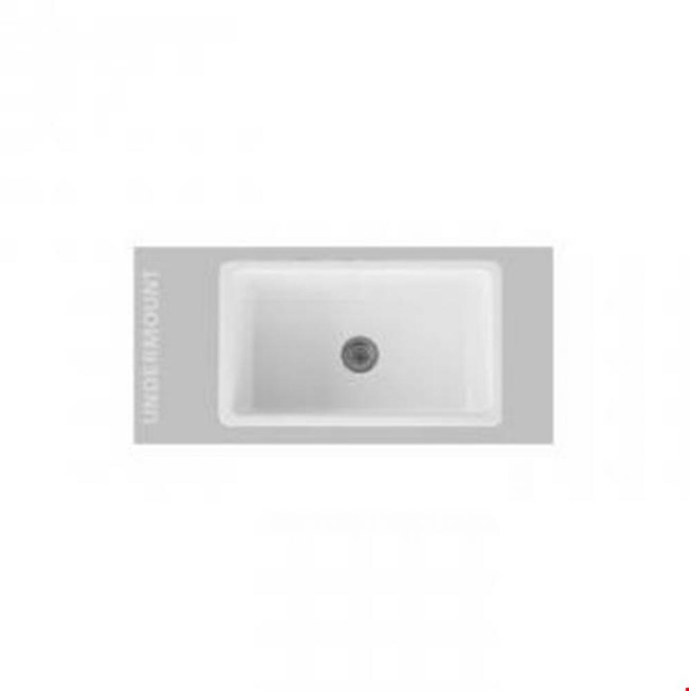 30x18 single bowl fireclay sink drain