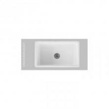 Oliveri 2280FC - 30x18 single bowl fireclay sink drain