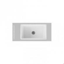 Oliveri 2280FCMB - 30x18 single bowl fireclay sink drain