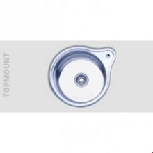 Oliveri 415-1 - ENTER SINK 18'' ROUND with faucet deck UNDER OR TOP