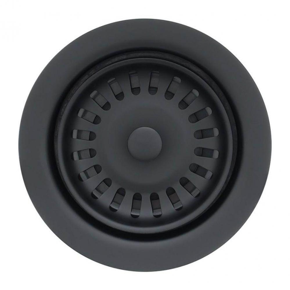 3.5'' Deluxe Garbage Disposal Drain w/ Basket in Matte Black