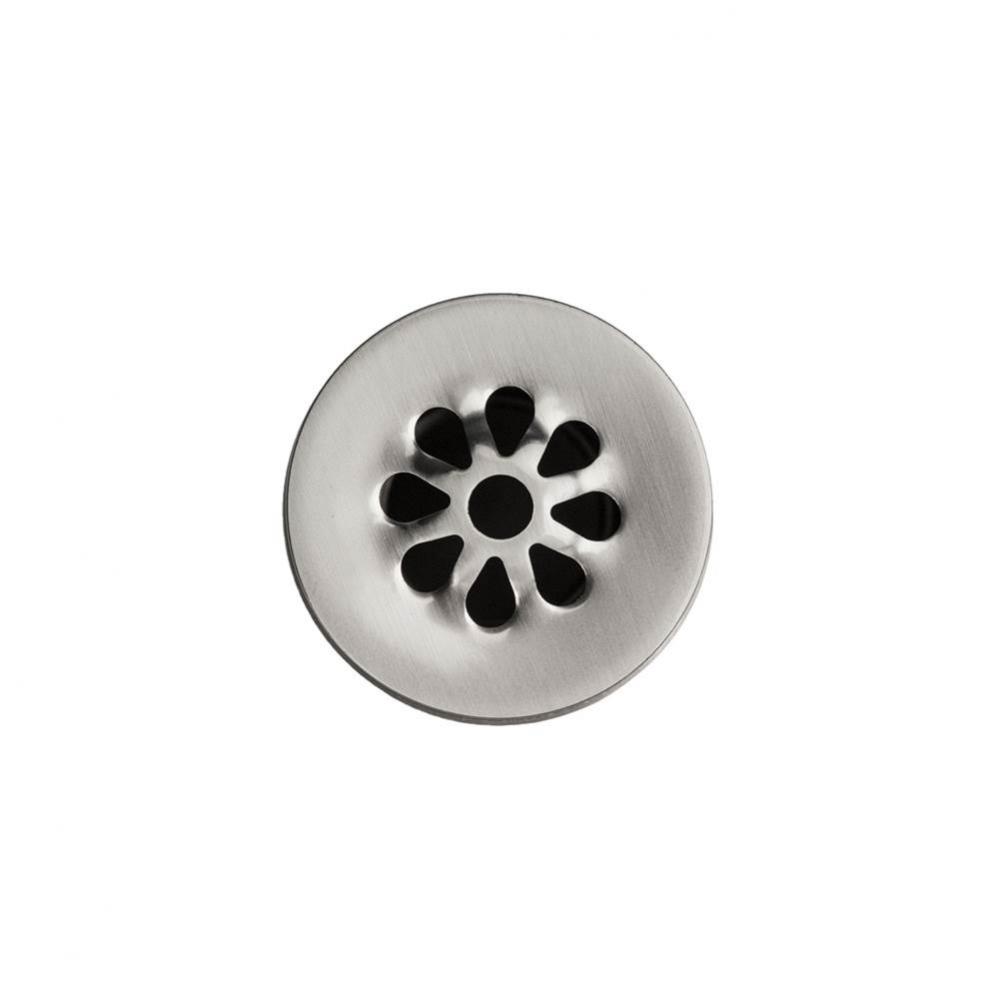 1.5'' Non-Overflow Grid Bathroom Sink Drain - Brushed Nickel