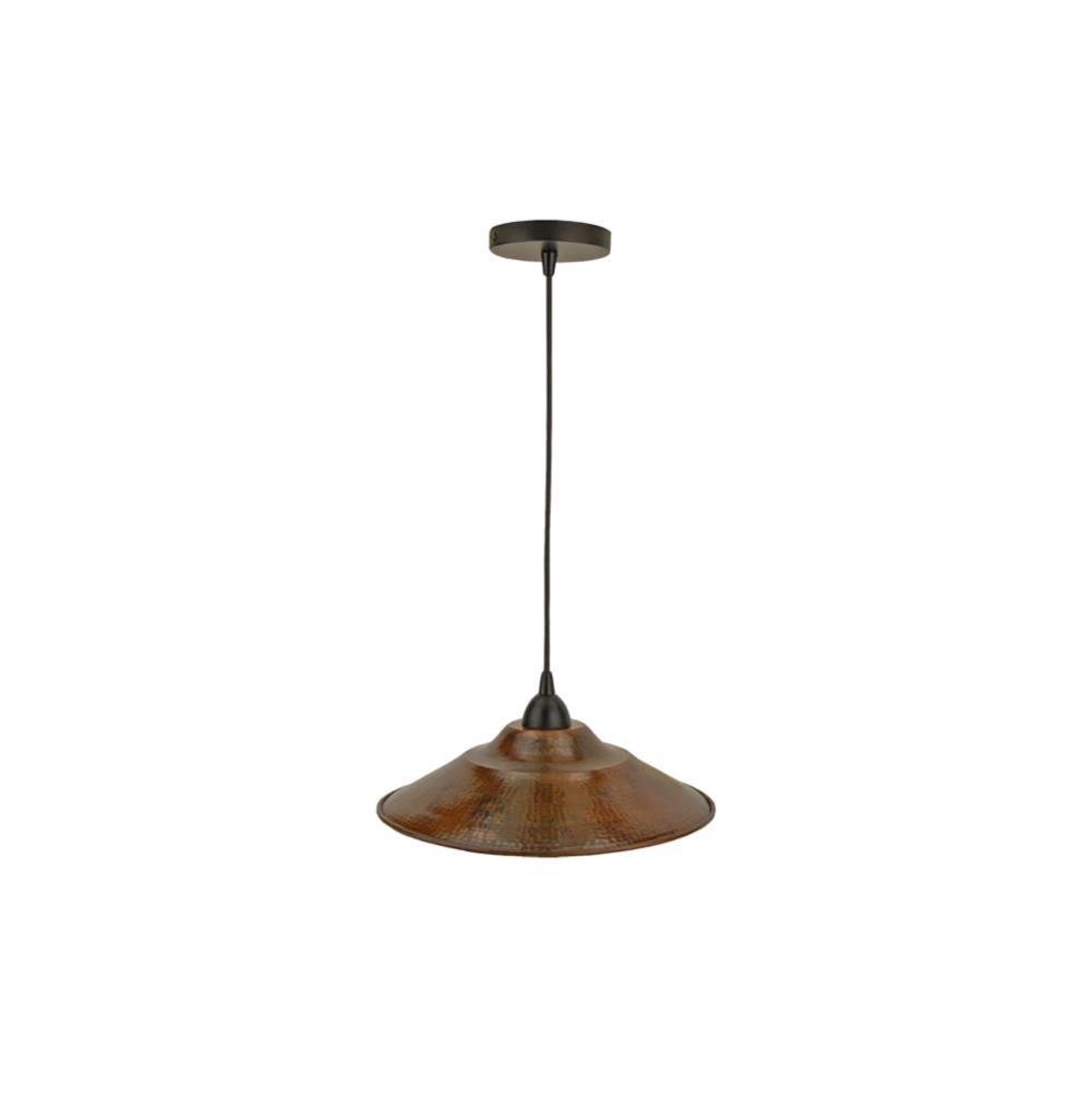 Hand Hammered Copper 13'' Large Pendant Light