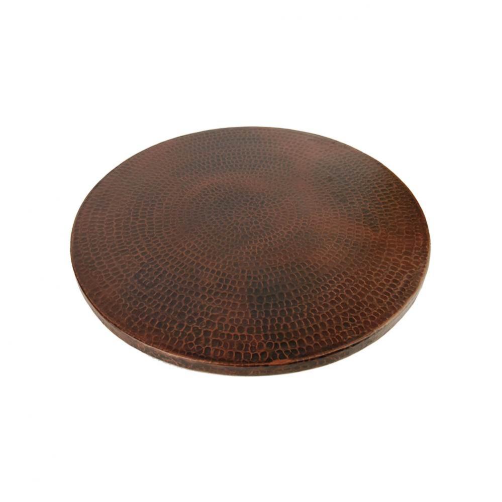 18'' Hand Hammered Copper Lazy Susan