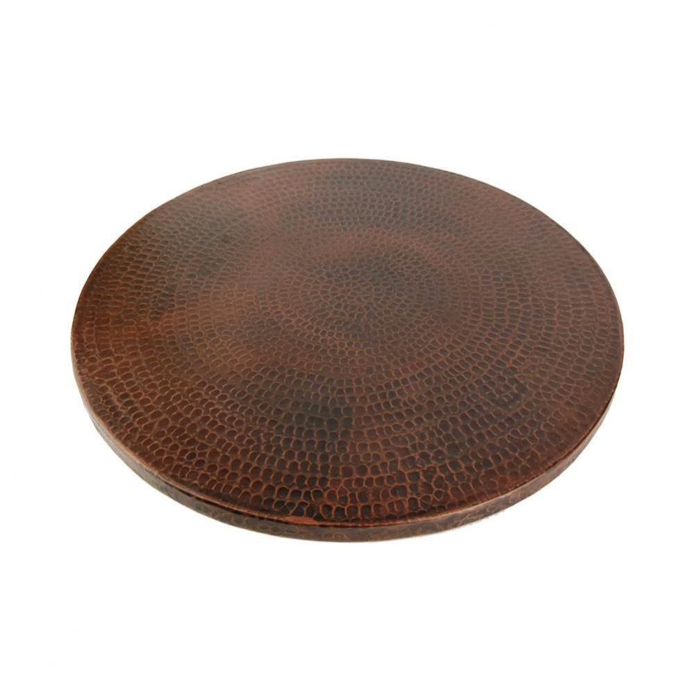 20'' Hand Hammered Copper Lazy Susan