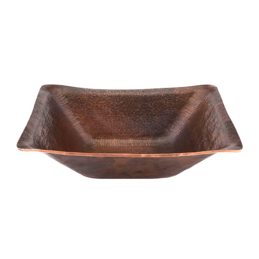 Rectangle Hand Forged Old World Copper Vessel Sink