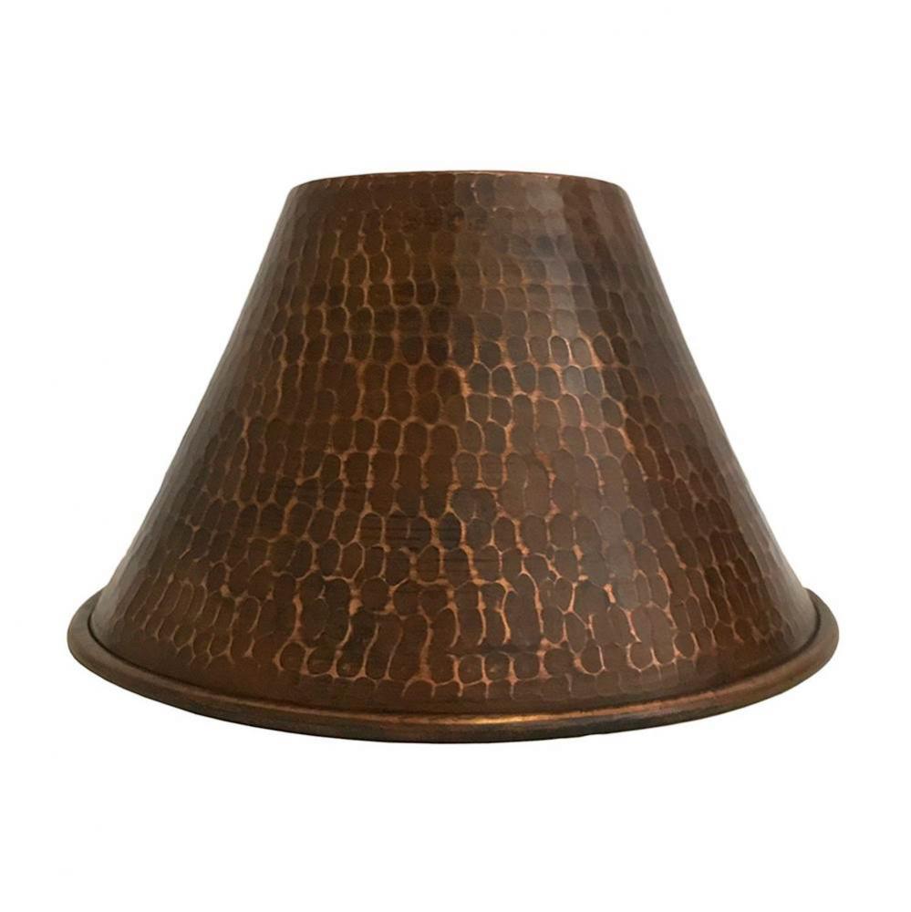 Hand Hammered Copper 7'' Cone Pendant Light Shade