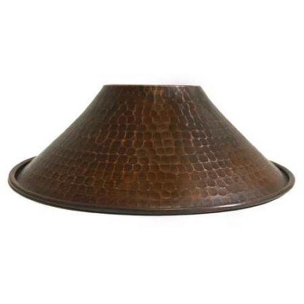 Hand Hammered Copper 9'' Cone Pendant Light Shade