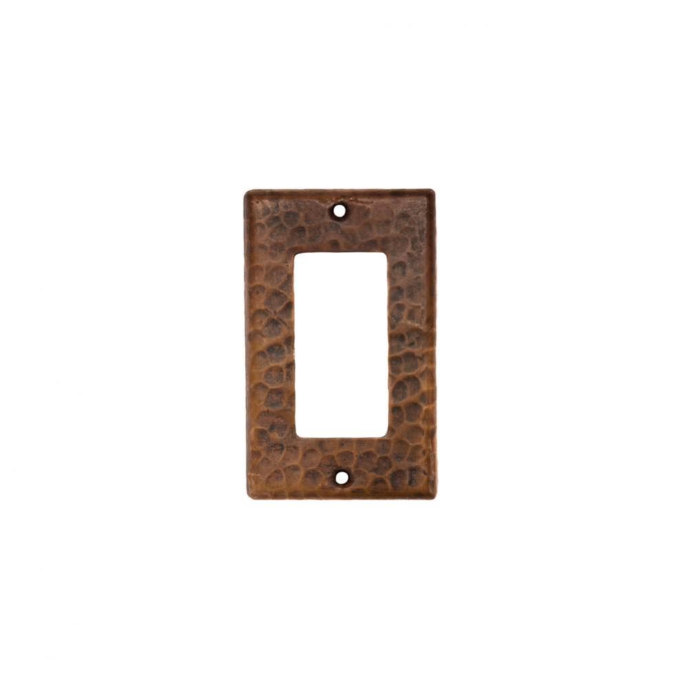 Copper Single Ground Fault/Rocker GFI Switchplate Cover