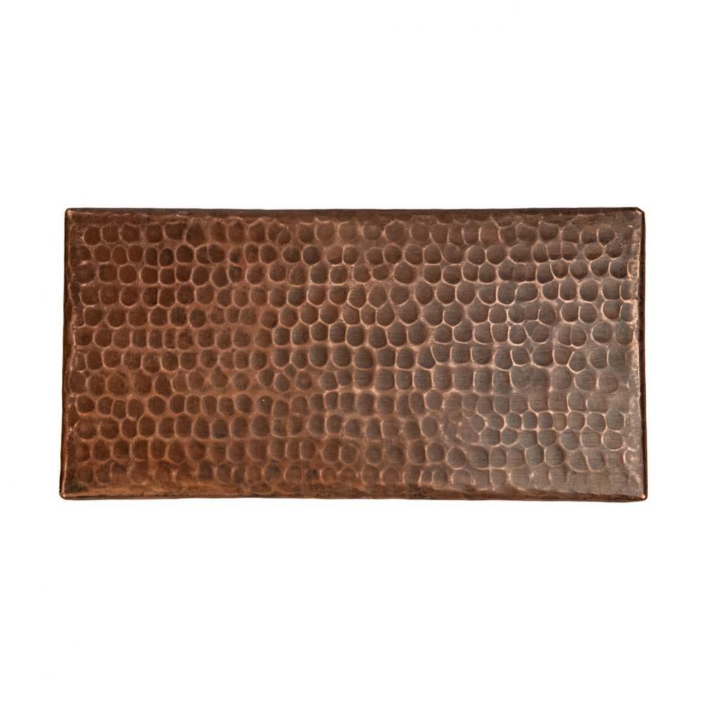 4'' x 8'' Hammered Copper Tile