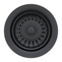 Premier Copper Products D-130BLK - 3.5'' Deluxe Garbage Disposal Drain w/ Basket in Matte Black