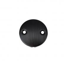Premier Copper Products D-352ORB - Two-Hole Overflow Cover / Face Plate in Oil Rubbed