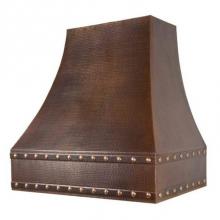 Premier Copper Products HV-CORREA36-C2036BPSB - 36'' Hammered Copper Wall Mounted Correa Range Hood