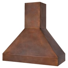 Premier Copper Products HV-SONORA48-C2048BP1-TWSB - 48 Inch 1250 CFM Hammered Copper Wall Mounted Sonora Range Hood with Slim Baffle Filters
