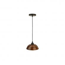 Premier Copper Products L200DB - Hand Hammered Copper 8.5'' Dome Pendant Light