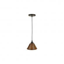 Premier Copper Products L300DB - Hand Hammered Copper 7'' Cone Pendant Light