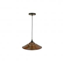 Premier Copper Products L400DB - Hand Hammered Copper 13'' Large Pendant Light