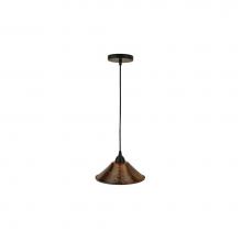 Premier Copper Products L500DB - Hand Hammered Copper 9'' Cone Pendant Light