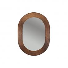 Premier Copper Products MFO3526 - 35'' Hand Hammered Oval Copper Mirror