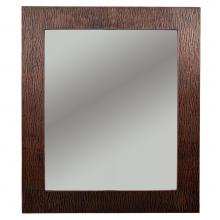 Premier Copper Products MFREC3631-TR - 36'' Hand Hammered Rectangle Copper Mirror with Tree Design