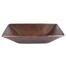 Premier Copper Products PVMRECDB - Modern Rectangle Hand Forged Old World Copper Vessel Sink