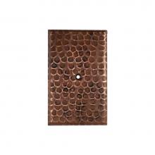 Premier Copper Products SB2 - Blank Hand Hammered Copper Switch Plate Cover - Single Hole