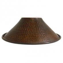 Premier Copper Products SH-L500DB - Hand Hammered Copper 9'' Cone Pendant Light Shade