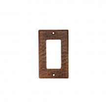 Premier Copper Products SR1_PKG2 - Copper Single Ground Fault/Rocker GFI Switchplate Cover - Quantity 2