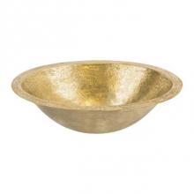 Premier Copper Products TFLO19FPB - 19'' Oval Under Counter Terra Firma Brass Bathroom Sink in Polished Brass