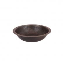 Premier Copper Products TFLR18DB - 18'' Round Under Counter Terra Firma Copper Sink