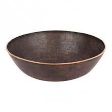 Premier Copper Products TFVR14DB - 14'' Small Round Vessel Terra Firma Copper Sink