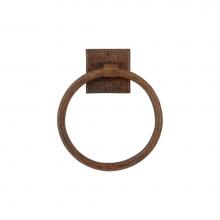 Premier Copper Products TR7DB - 7'' Hand Hammered Copper Towel Ring