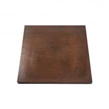 Premier Copper Products TTS30DB - 30'' Square Hammered Copper Table Top