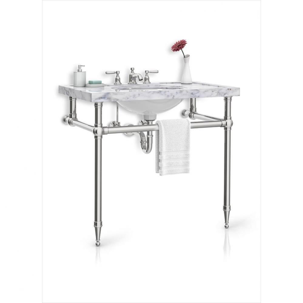 Tapered Foot Vanity Console - 2 Leg Configuration