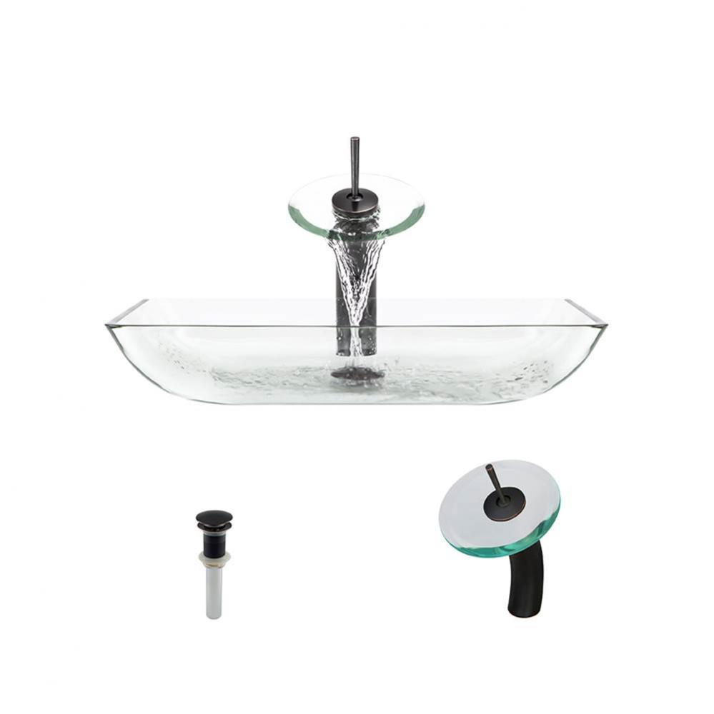 P046 Crystal-ABR Bathroom Waterfall Faucet