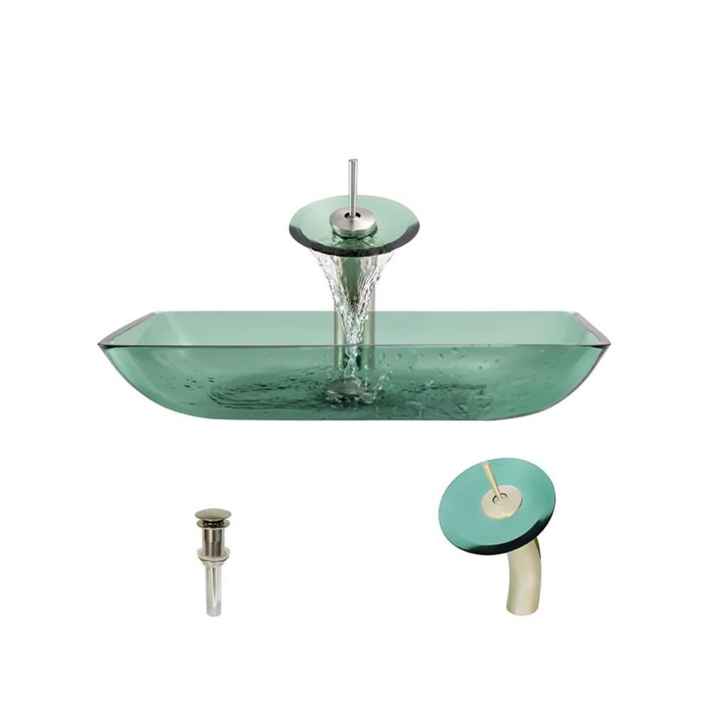 P046 Emerald-BN Bathroom Waterfall Faucet