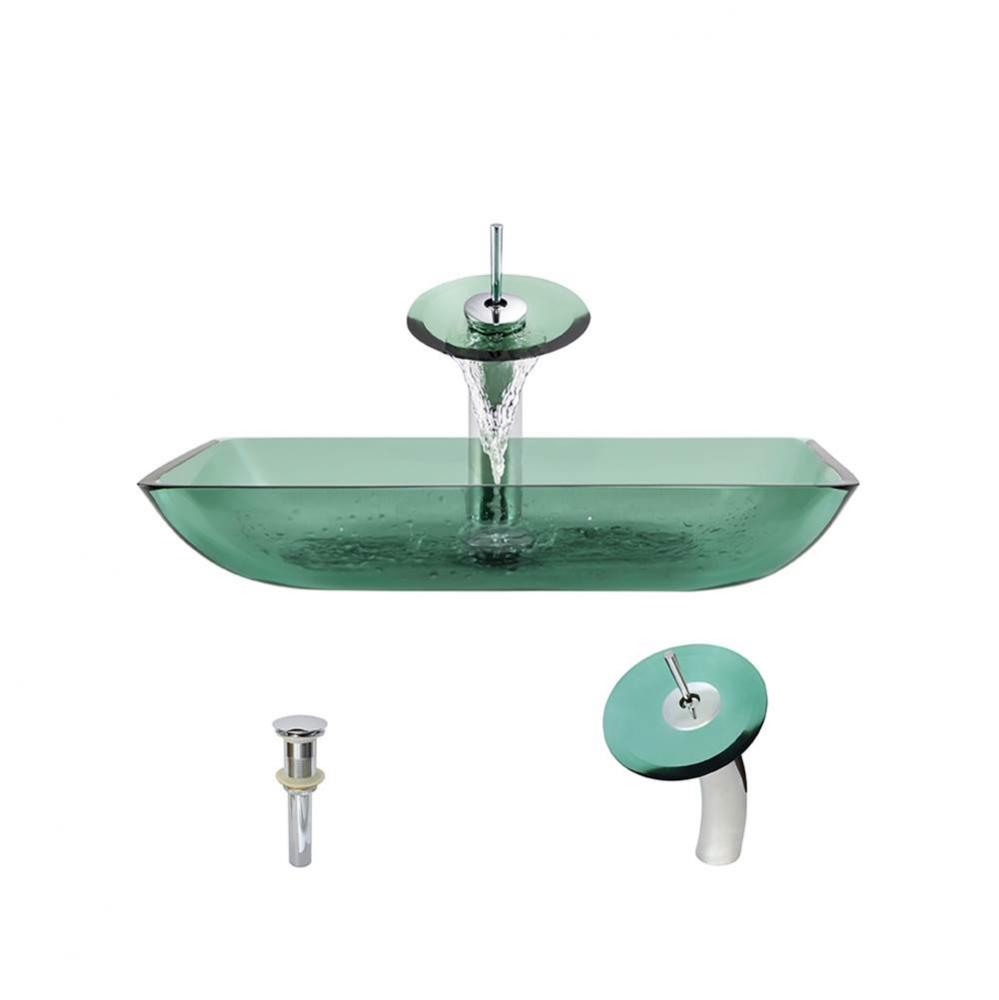 P046 Emerald-C Bathroom Waterfall Faucet