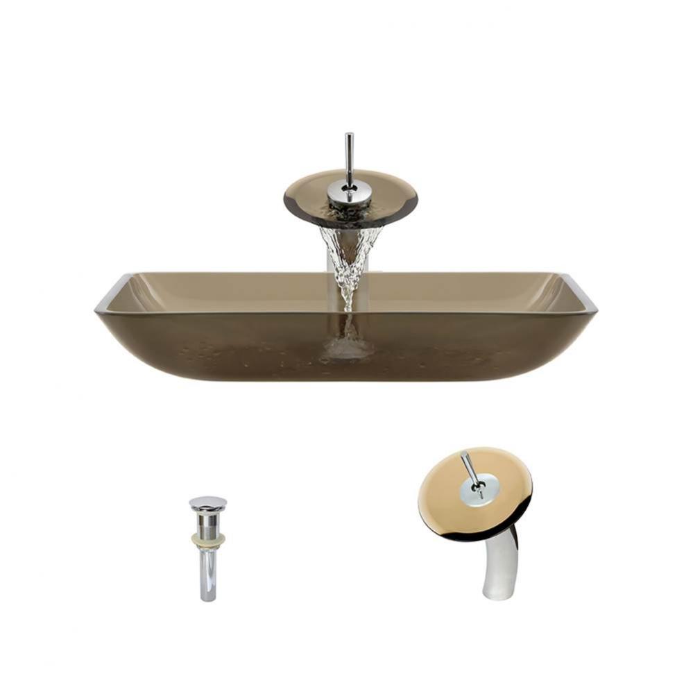 P046 Taupe-C Bathroom Waterfall Faucet