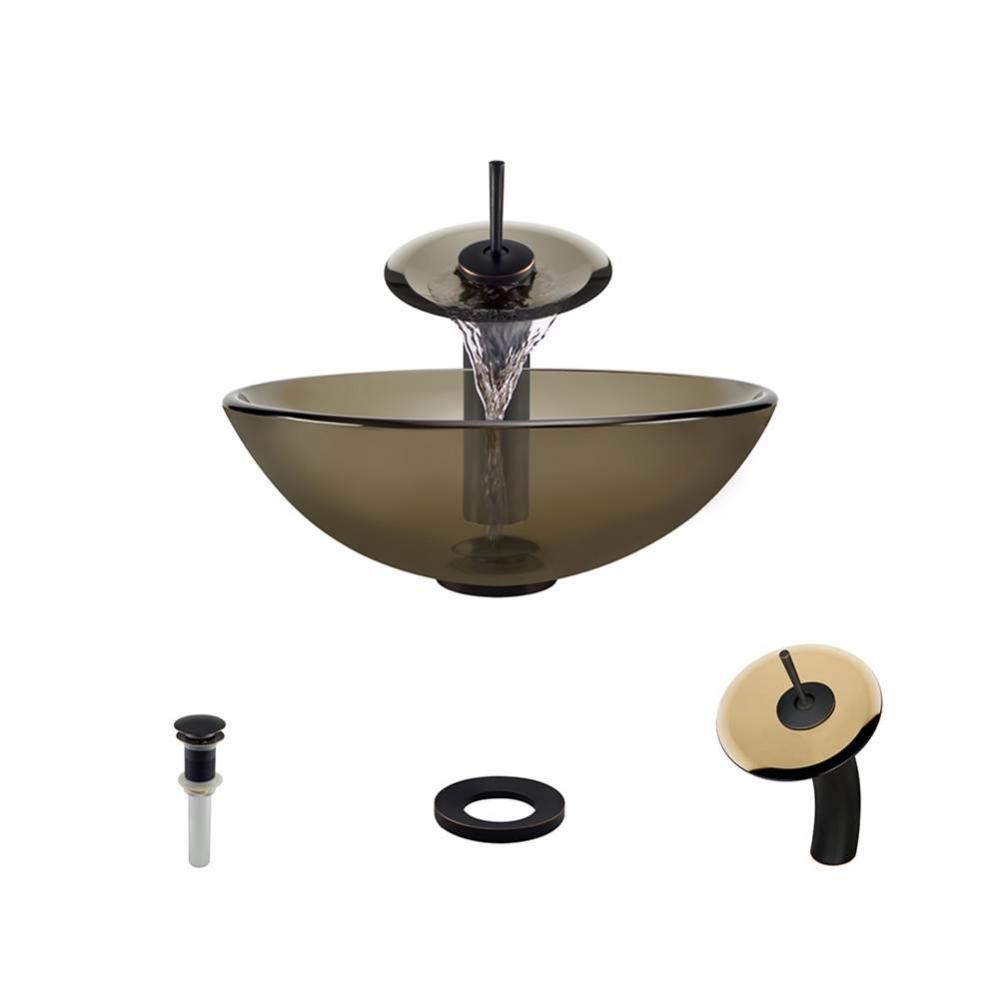 P106 Taupe-ABR Bathroom Waterfall Faucet