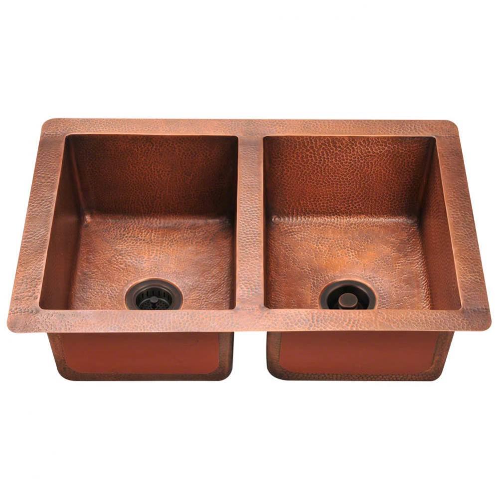 Equal Double Bowl Copper