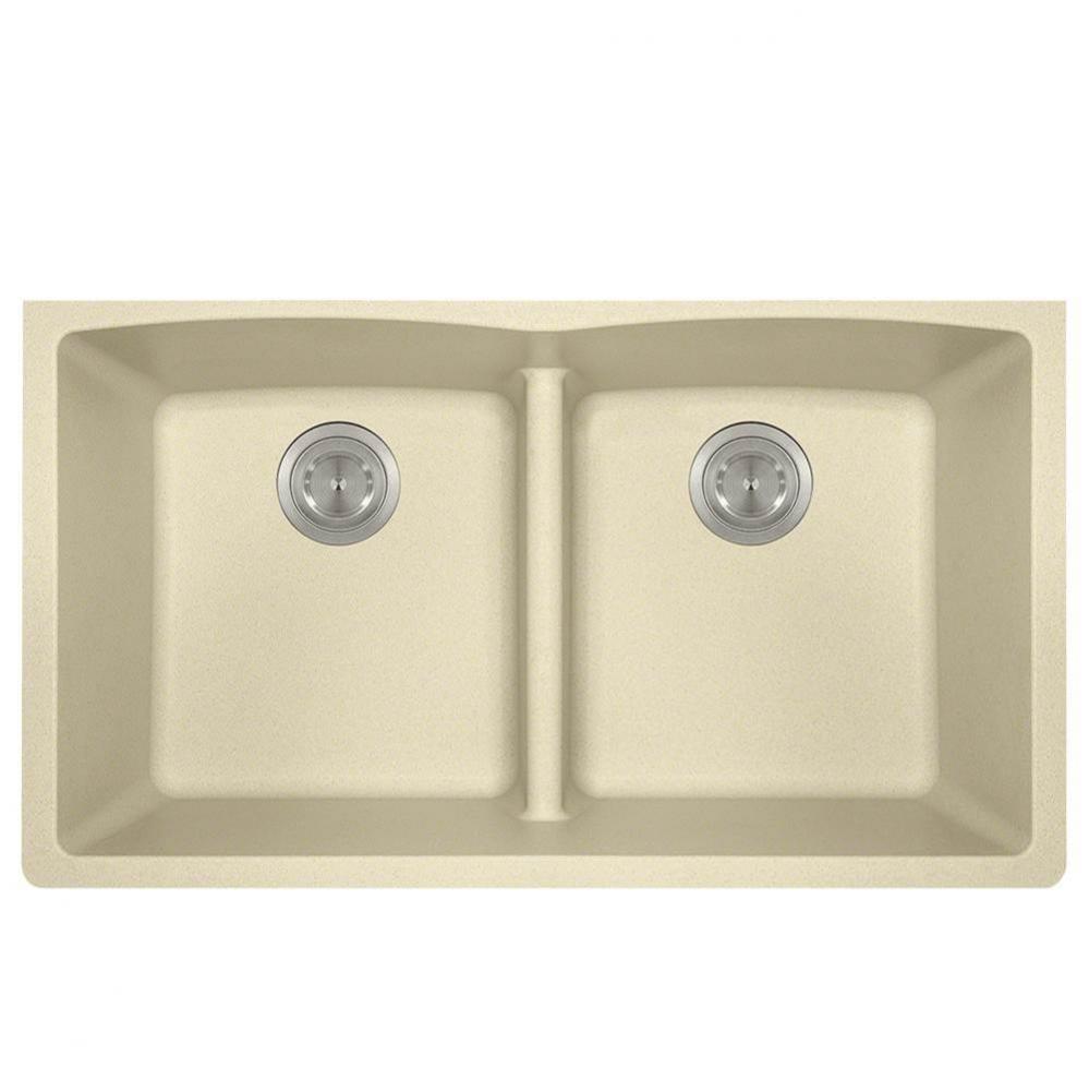 Double Equal Bowl Low-Divide Undermount AstraGranite