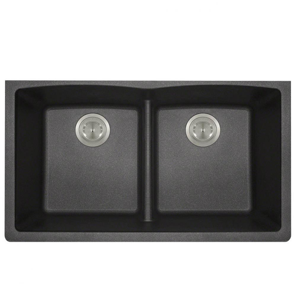 Double Equal Bowl Low-Divide Undermount AstraGranite